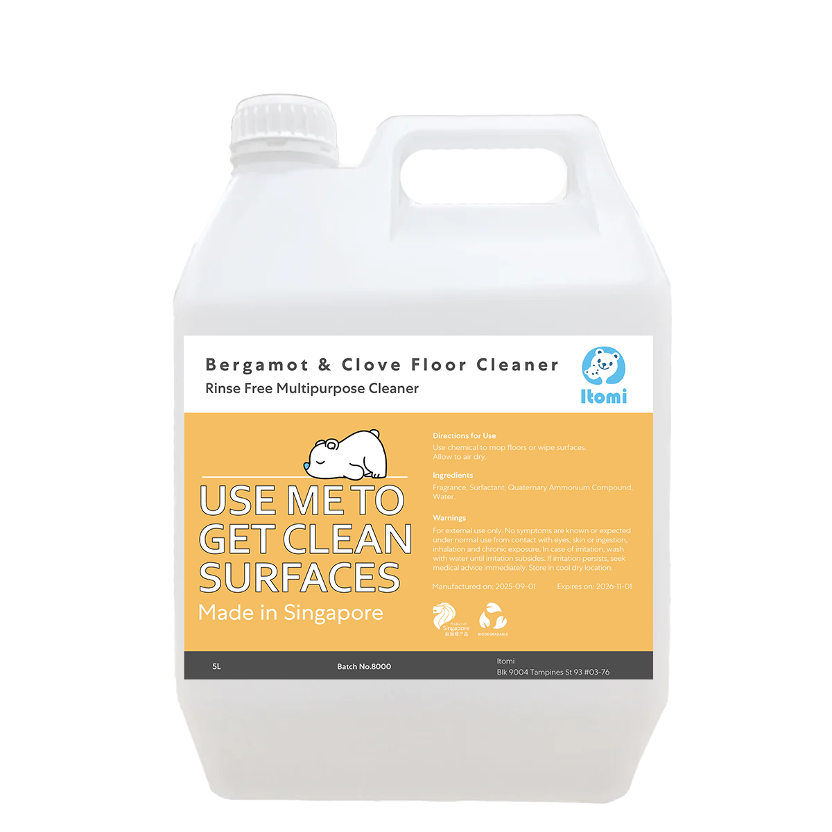 Bergamot and Clove Floor Cleaner | Deter Cockroaches