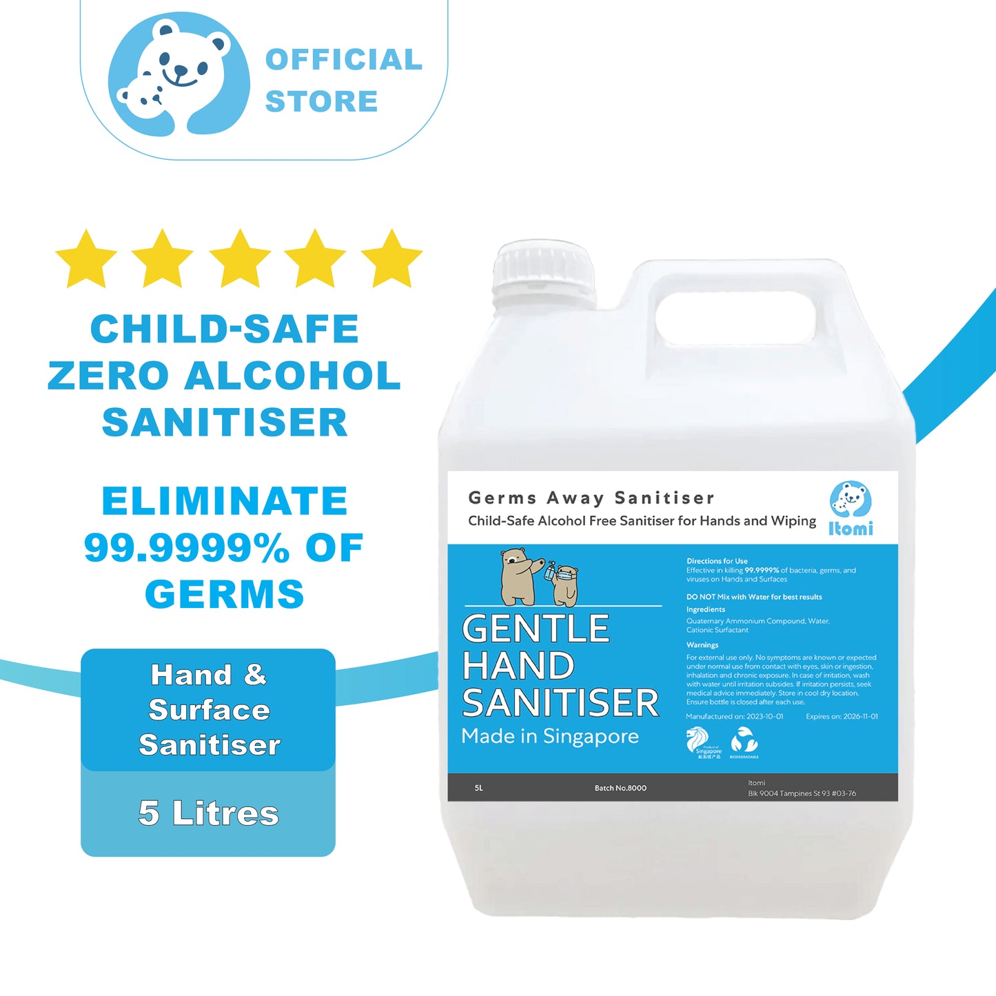 Itomi Germs Away Sanitiser