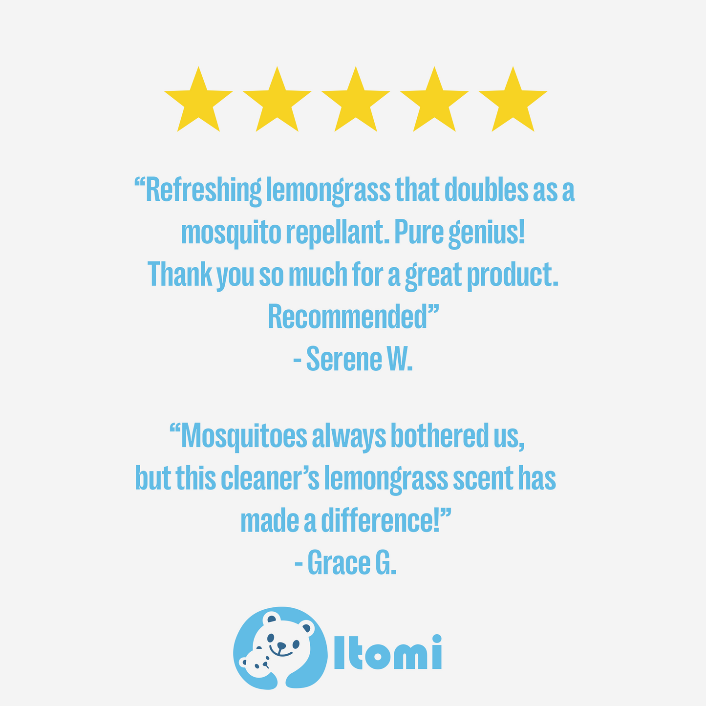 Itomi Lemongrass Floor Cleaner Detergent | Repel Mosquitoes